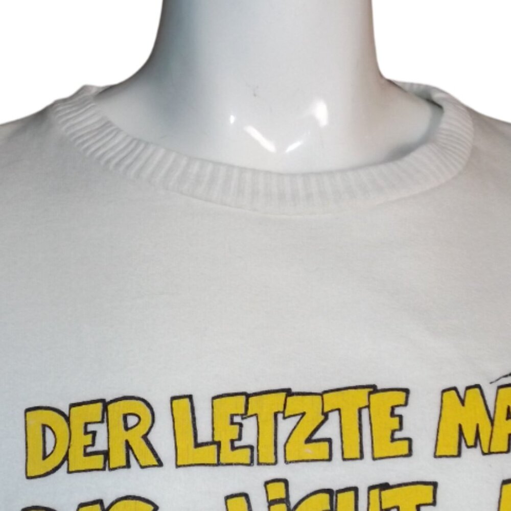 GERMAN Novelty/Souvenir Sweatshirt, L, White, Last one turn off the lights, 1989 - Picture 3 of 14